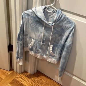 John + Jenn tie dye cropped hoodie sweater